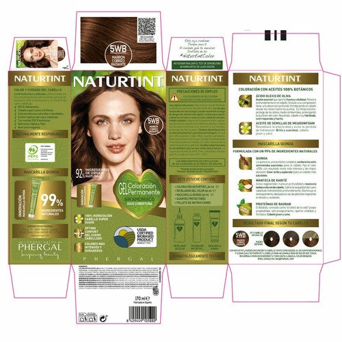 Teinture sans ammoniaque NATURTINT #5Wb-Châtain Cuivre Radiant 170 ml
