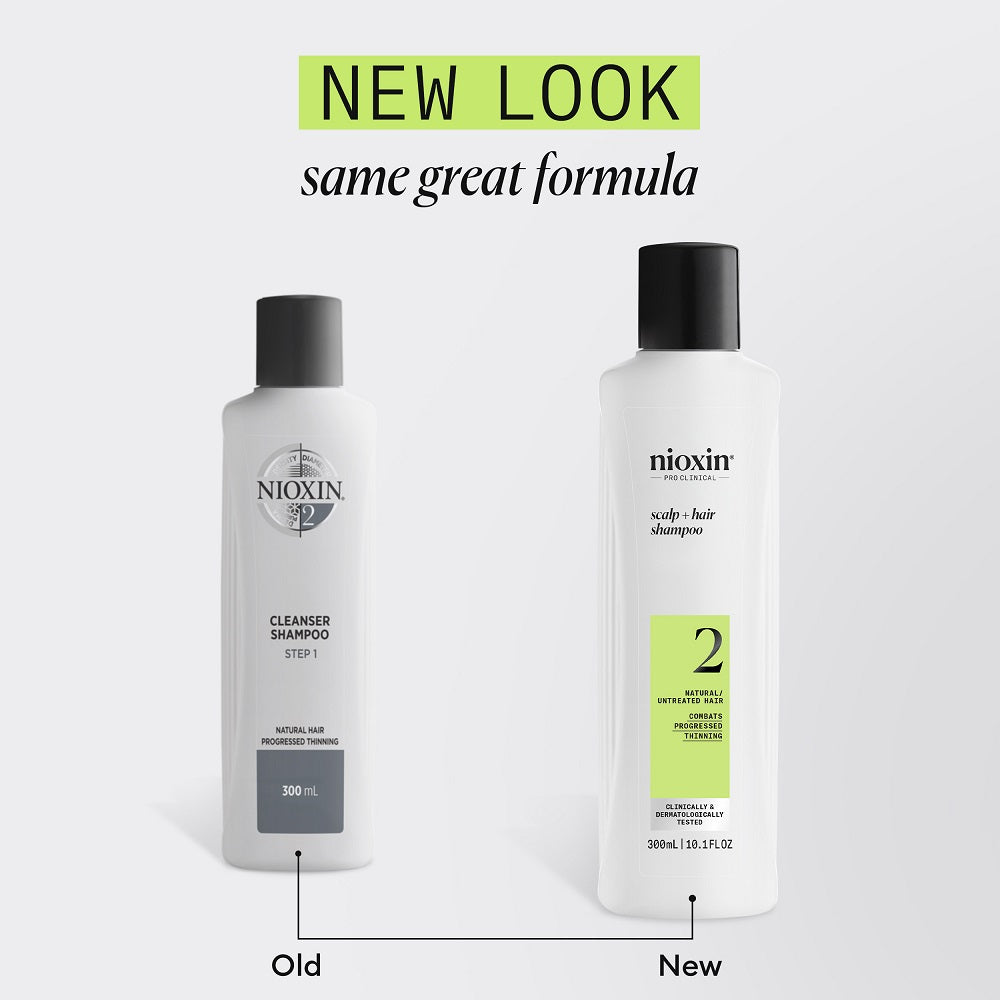 NIOXIN SYSTEM 2 - Shampoo - Natural Hair with Advanced Weakening 300 ml