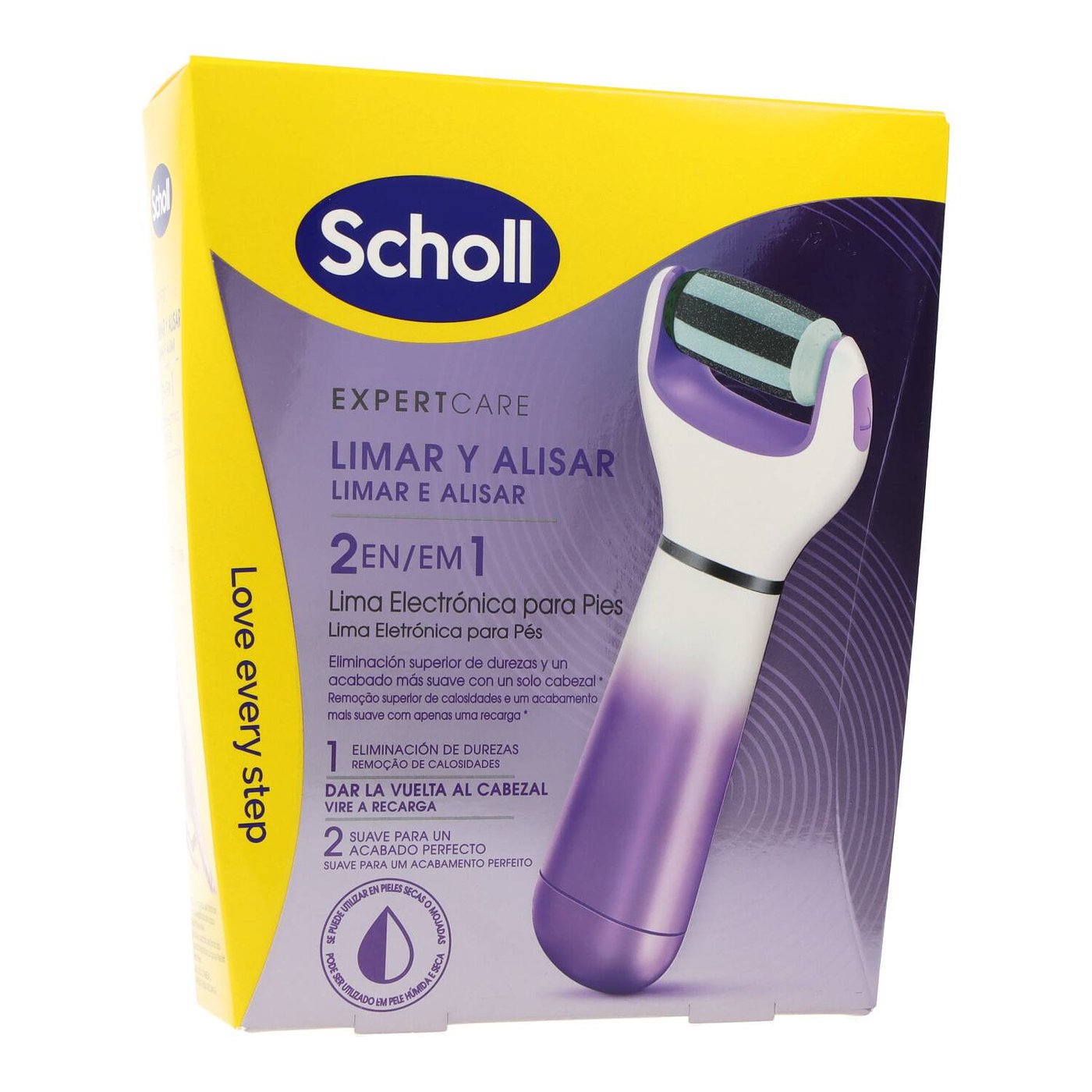 SCHOLL EXPERT CARE lima per piedi elettrica 2 in 1 1 pz
