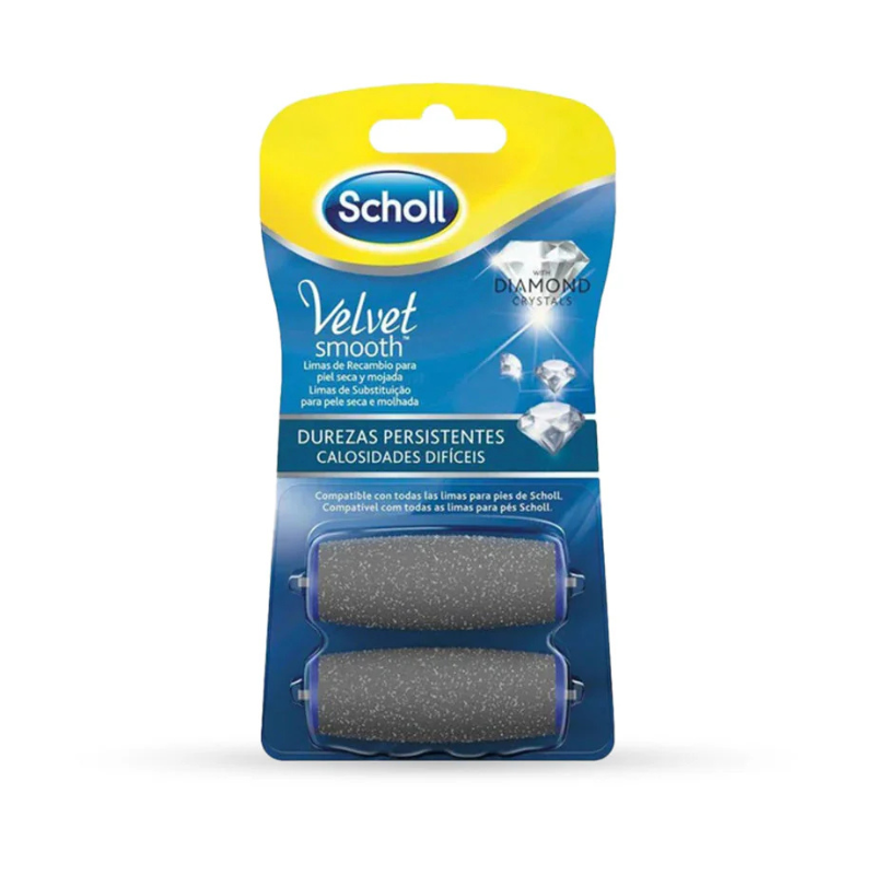 SCHOLL VELVET SMOOTH file for cracked heels replacement 2 units