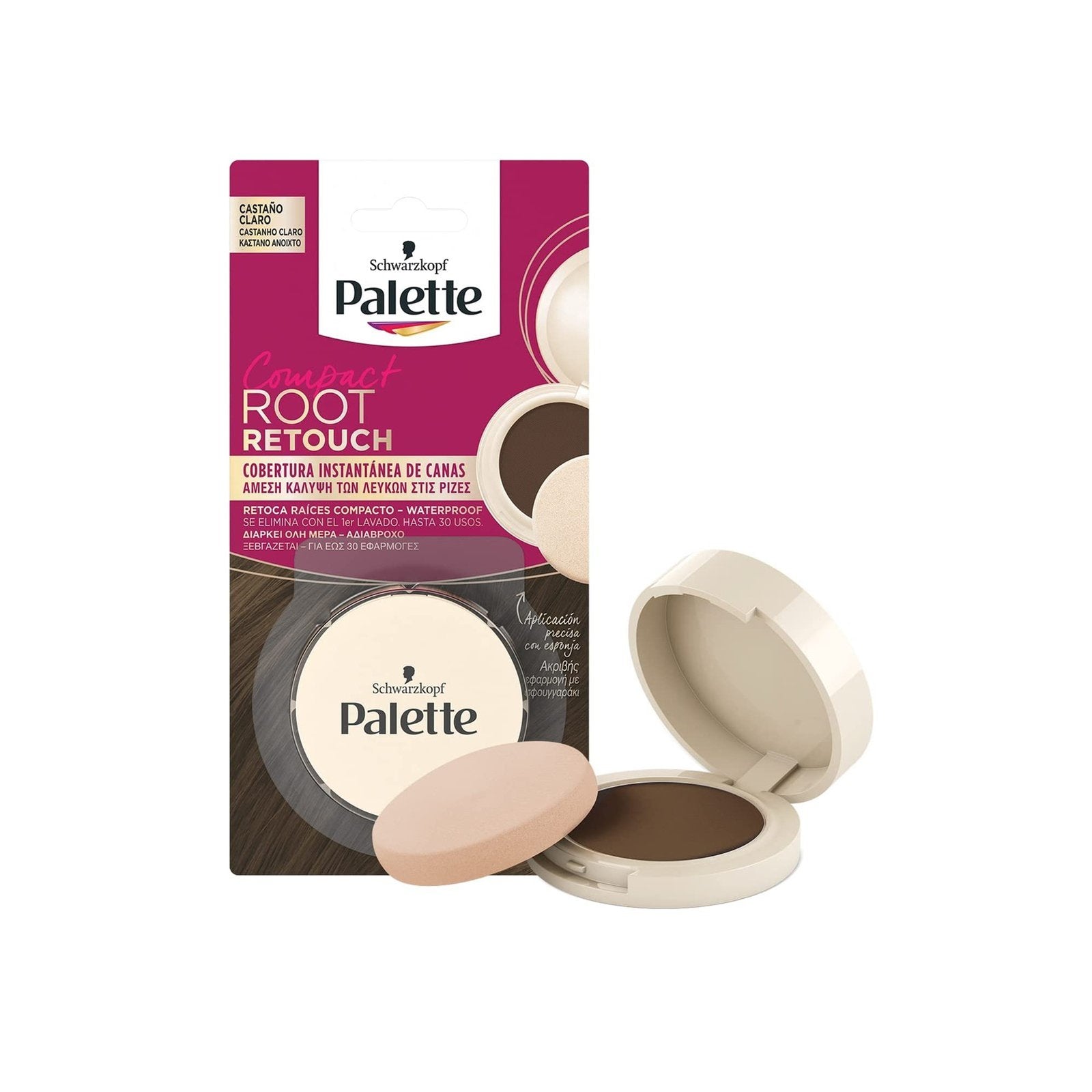 PALETTE ROOT RETOUCH COMPACT retouches roots #light brown 3 gr