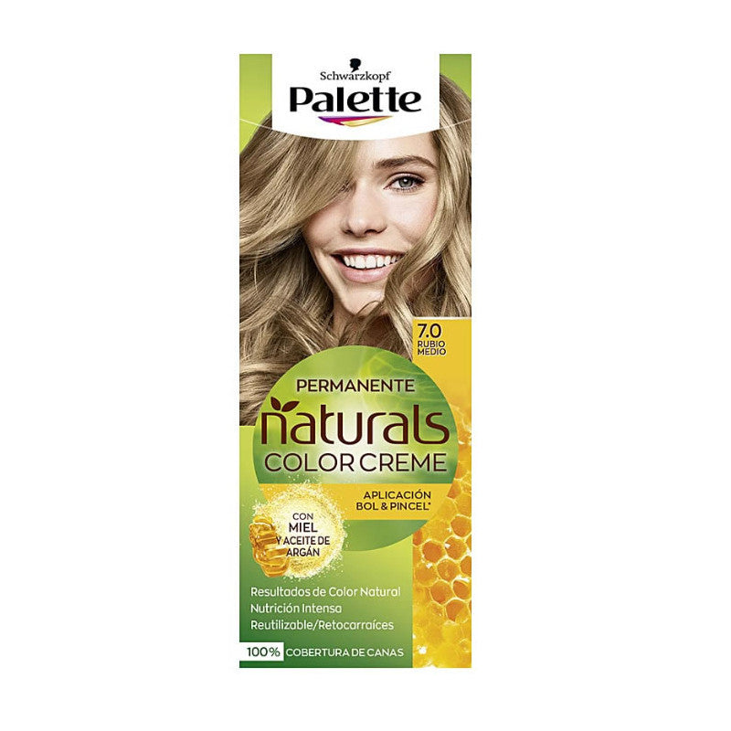 Tinta NATURAL PALETTE #7.0-biondo medio 1 u