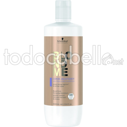 SCHWARZKOPF BLONDME Shampooing neutralisant blond froid 1000 ml