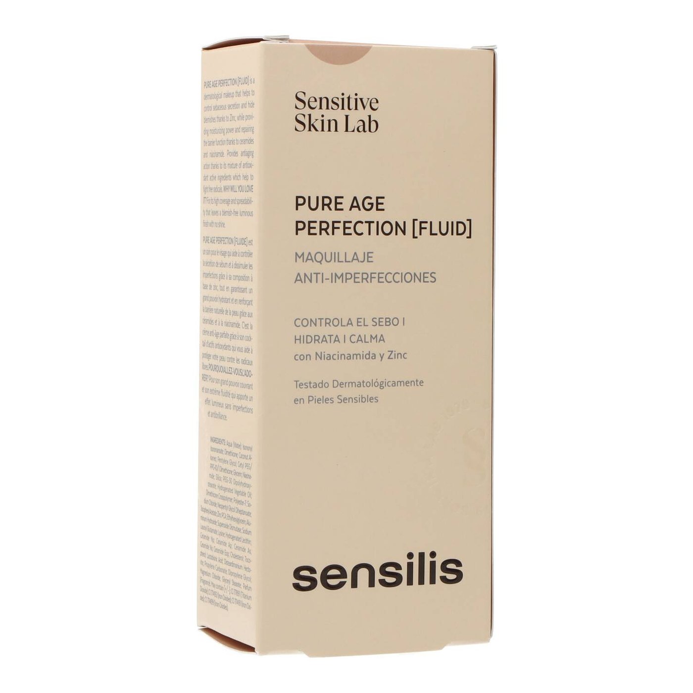 SENSILIS PURE AGE PERFECTION fondotinta anti-imperfezioni #01-beige 30 ml