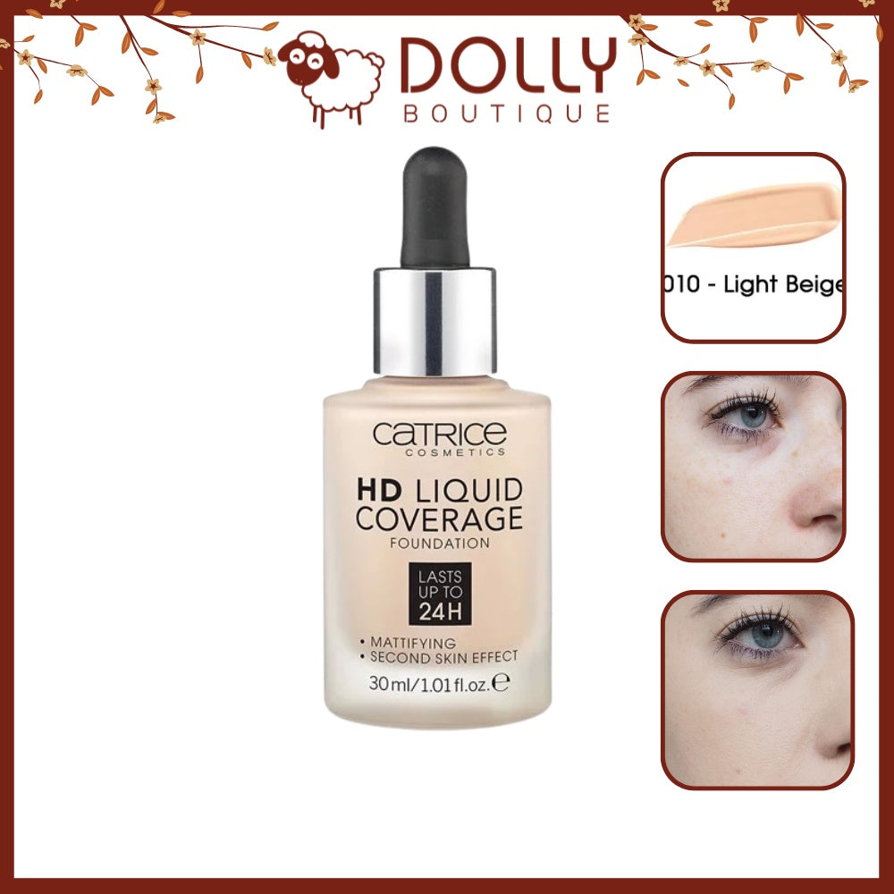 CATRICE HD LIQUID COVERAGE FOUNDATION lasts up to 24h #036-hazelnut 30 ml
