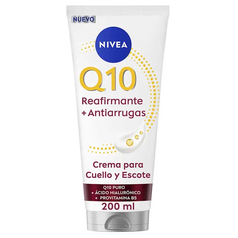 NIVEA Q10+ Crema Rassodante Antirughe per collo e décolleté 200 ml