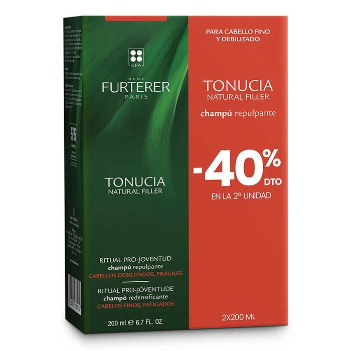 RENE FURTERER TONUCIA shampoing repulpant combleur naturel pack 2 x 200 ml