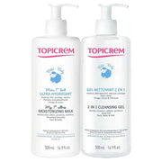 TOPICREM LATTE IDRATANTE BEBÉ 500 ML + GEL DETERGENTE 75 ML 2 unità