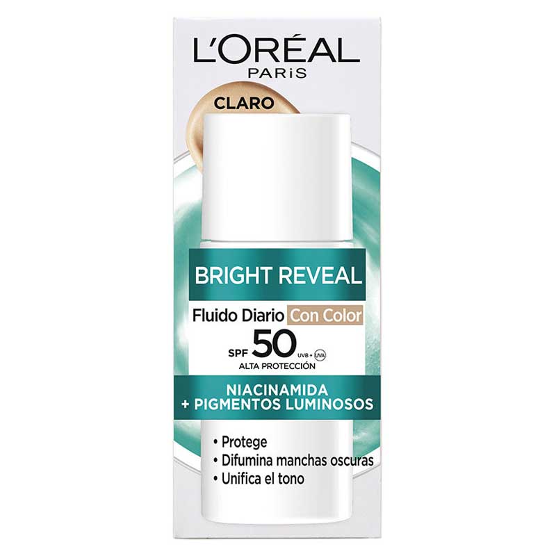 L'ORÉAL PARIS BRIGHT REVEAL NIACINAMIDE fluido quotidiano SPF50 #chiaro 50 ml