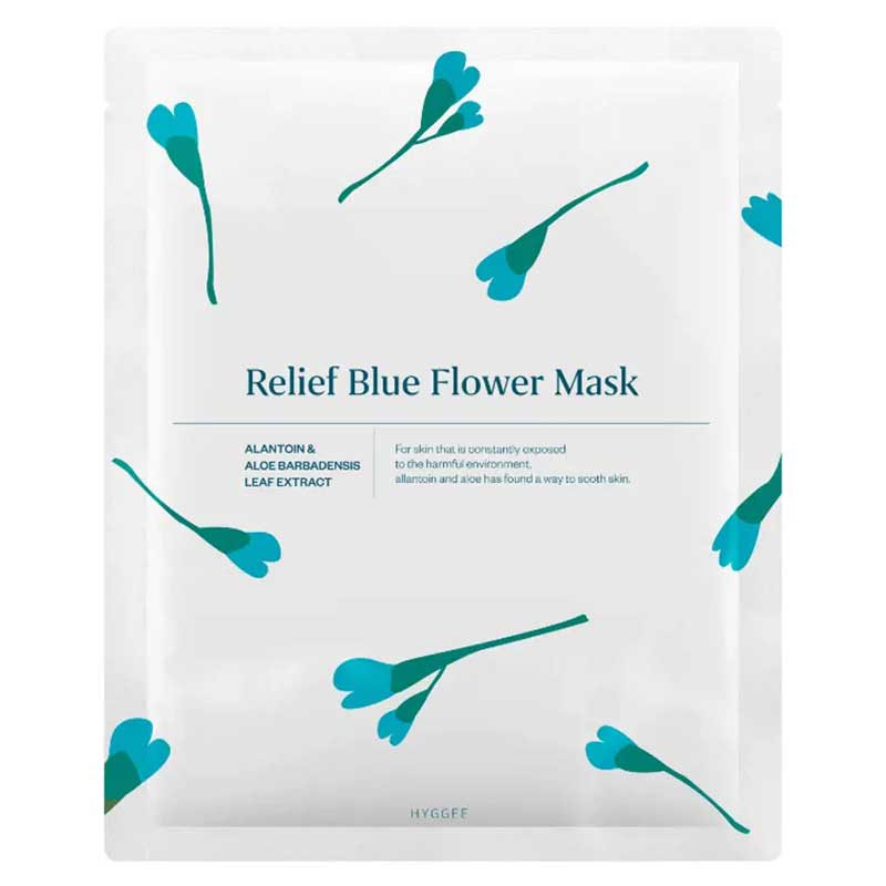 HYGGEE RELIEF BLUE maschera floreale 35 ml