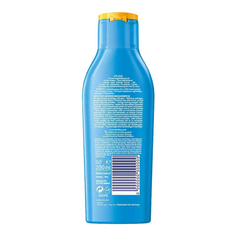 NIVEA SUN PROTECTION &amp; TANNING milk SPF30 200 ml