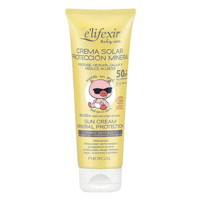 E'LIFEXIR BABY CARE protezione solare minerale SPF50+ 100 ml
