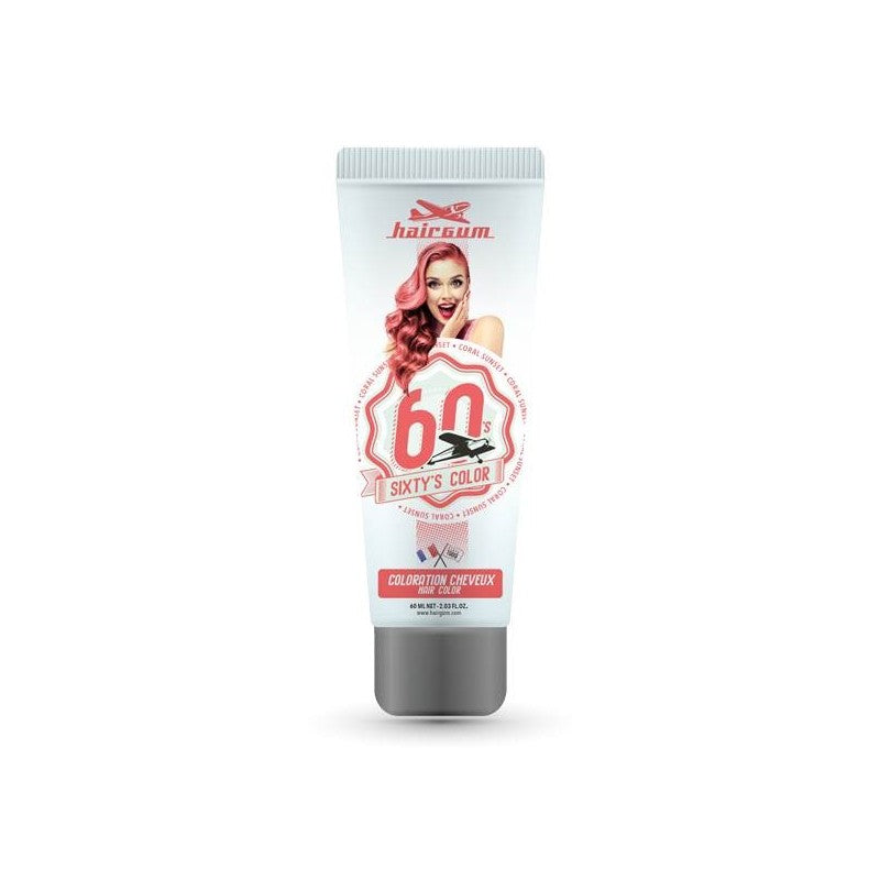 HAIRGUM SIXTY'S COLOR hair color #coroal sunset