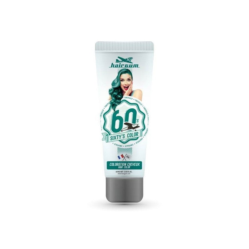 Coloration capillaire HAIRGUM SIXTY'S COLOR #émeraude