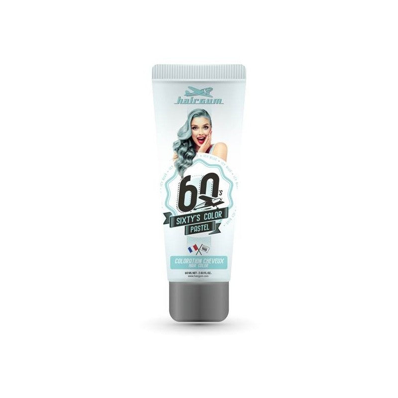 HAIRGUM SIXTY'S COLOR tinta per capelli #blu ghiaccio 60 ml