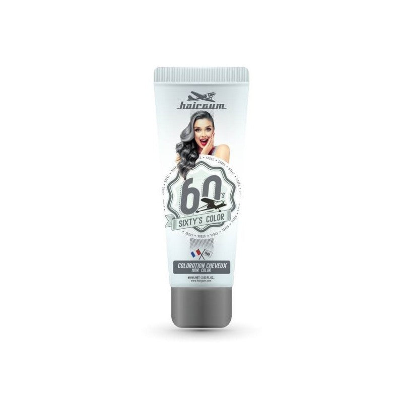 HAIRGUM SIXTY'S COLOR colorazione per capelli #acciaio