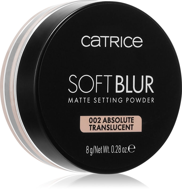 CATRICE SOFT BLUR mattifying setting powder #002-Absolute Translucent 8 gr