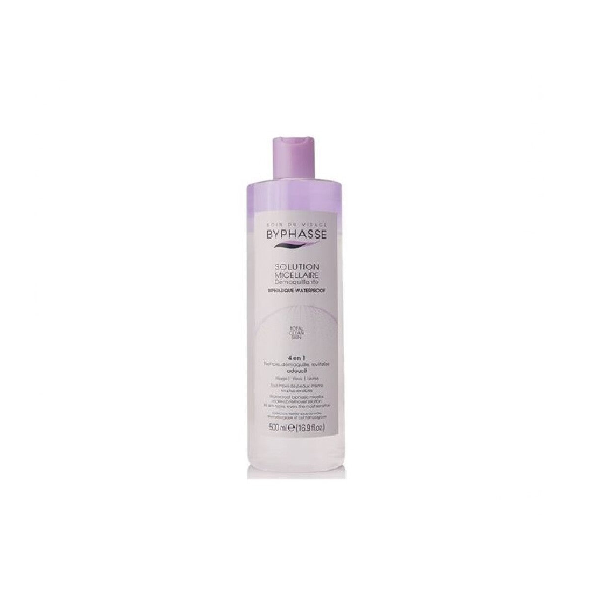 BYPHASSE SOLUTION MICELLAIRE démaquillant biphasique waterproof 500 ml