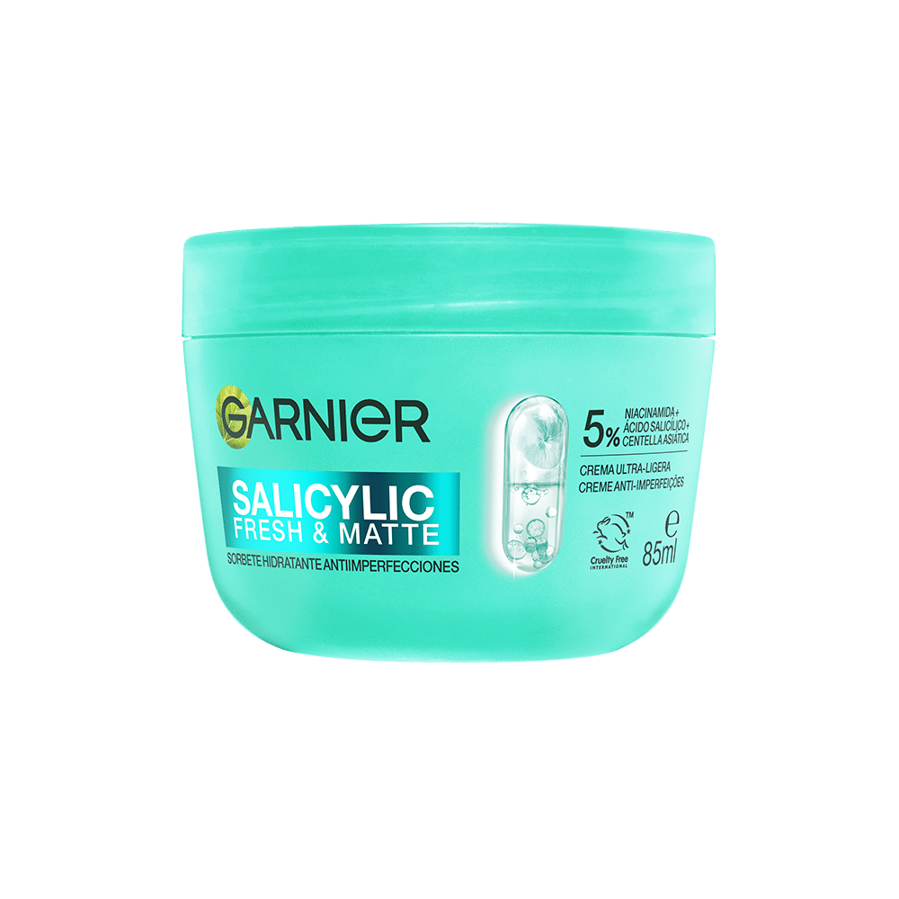 GARNIER SALICYLIC FRAÎCHEUR & MATITÉ sorbet hydratant anti-imperfections 85 ml