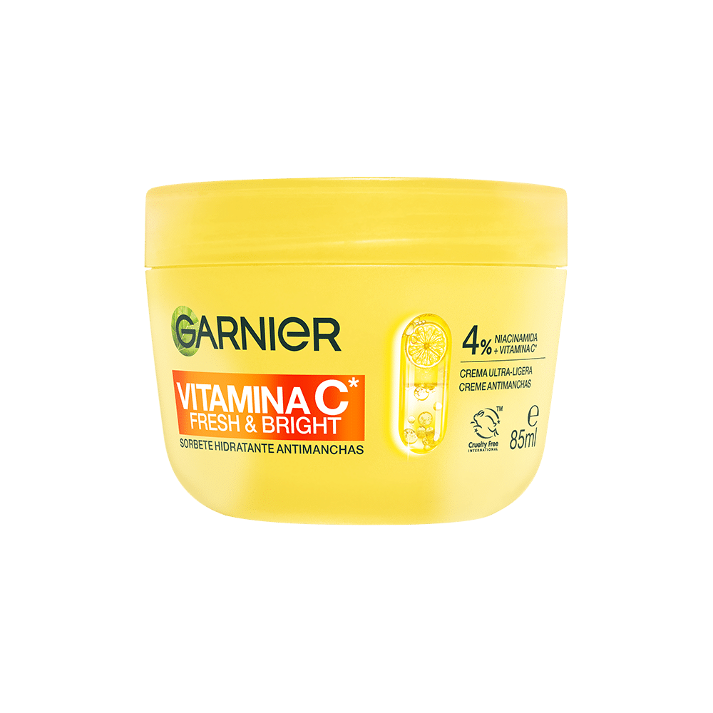 GARNIER VITAMIN C FRESCO & LUMINOSO sorbetto idratante anti-macchie 85 ml