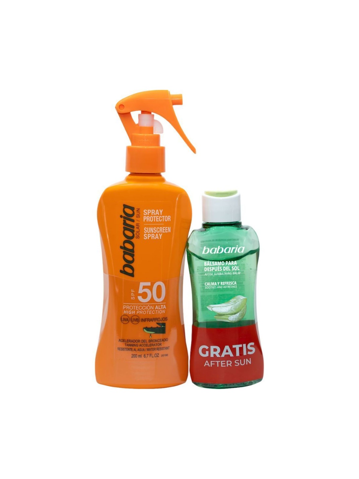 BABARIA SOLAR ALOE SPF50 2-piece set