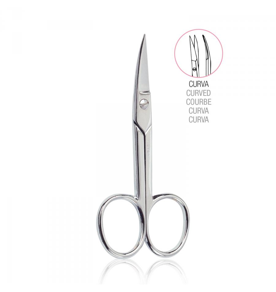 BETER Ciseaux à ongles manucure incurvés chromés 1 pièce