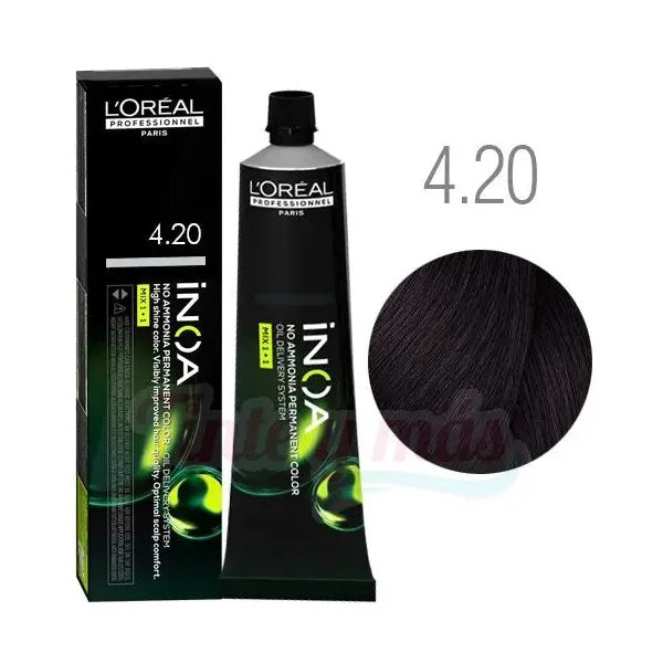 L'ORÉAL PROFESSIONNEL PARIS INOA colorazione permanente senza ammoniaca #4.20 60 gr
