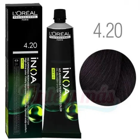 L'ORÉAL PROFESSIONNEL PARIS INOA colorazione permanente senza ammoniaca #4.20 60 gr