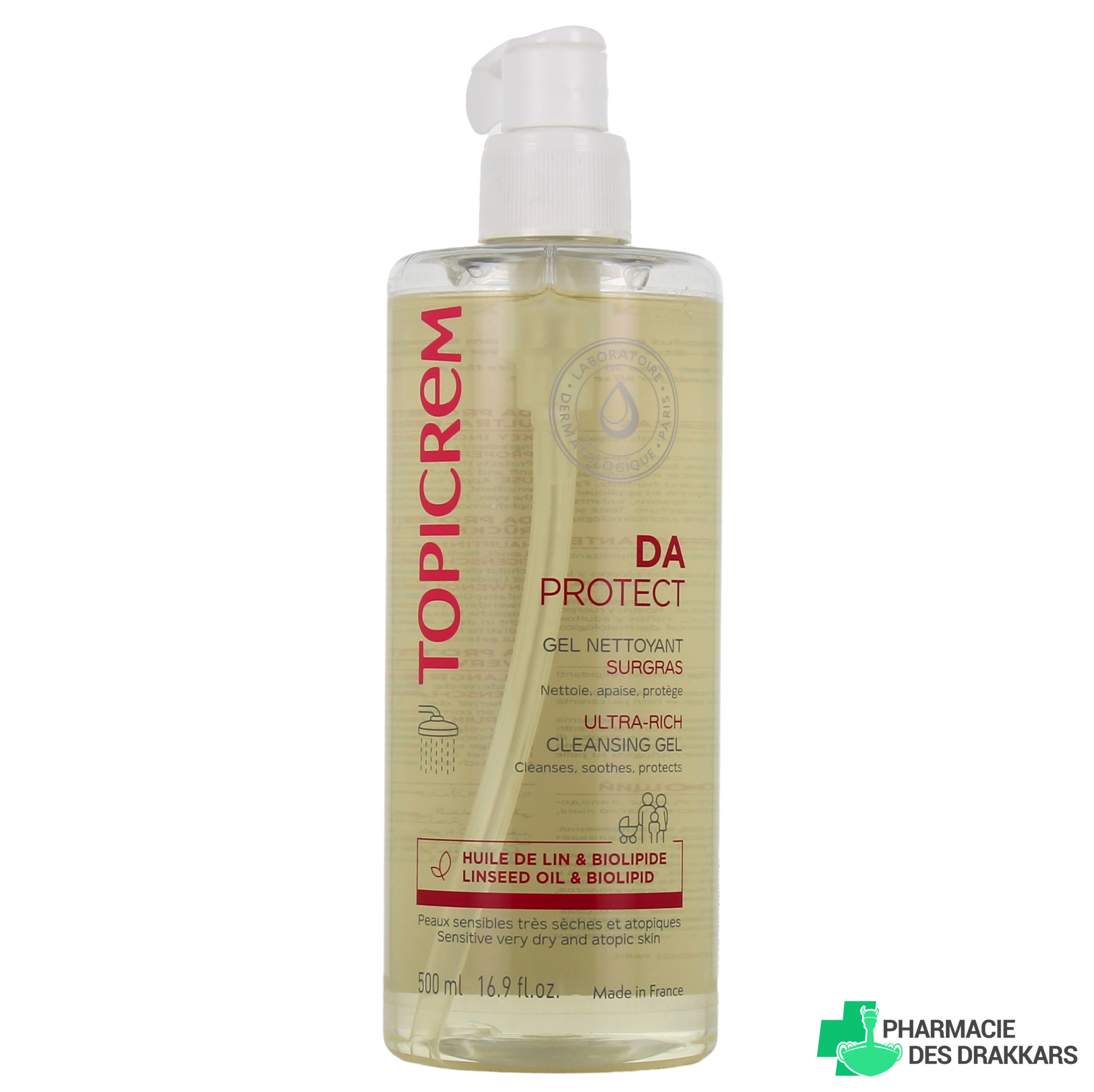 TOPICREM DA PROTECT cleansing gel 500 ml