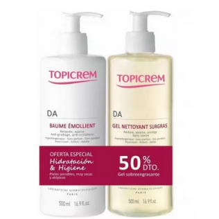 TOPICREM DA PROTECT BALSAMO EMOLLIENTE 500 ML + GEL DETERGENTE 500 ML PACK 2 pz