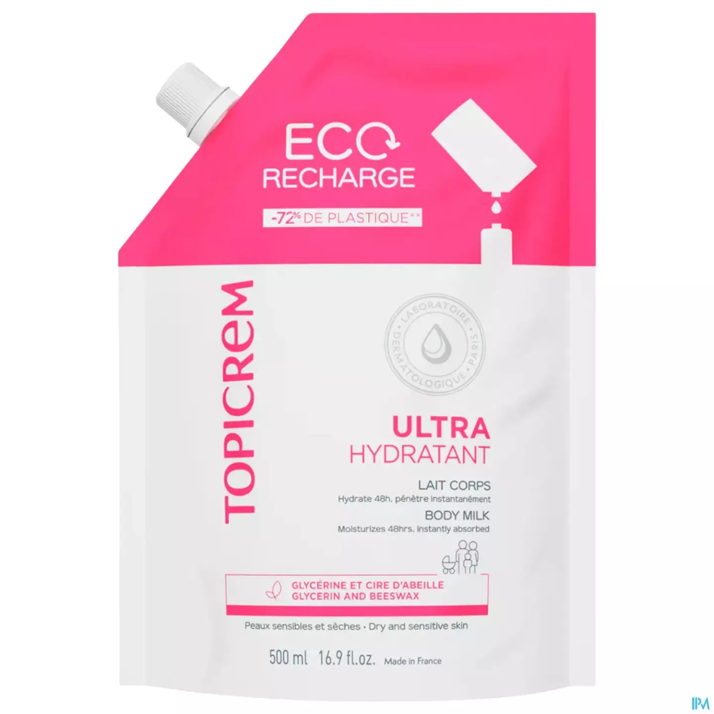 TOPICREM UH latte corpo idratante ultra ricarica 500 ml