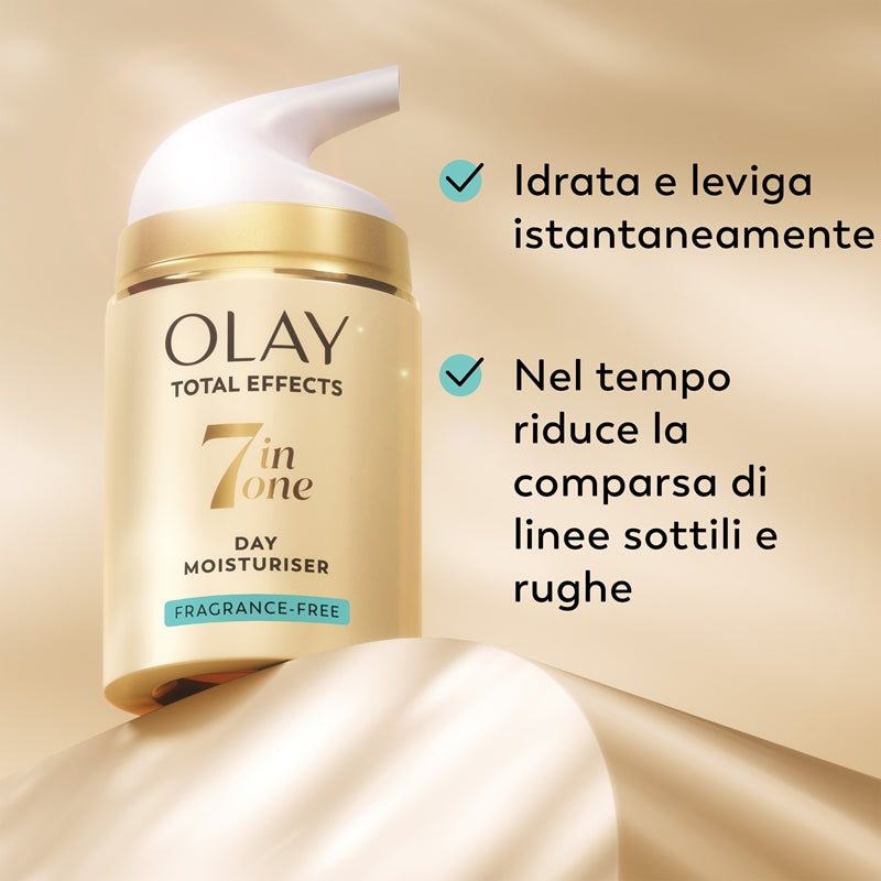 OLAY TOTAL EFFECTS anti-edad hidratante sin perfume 50 ml