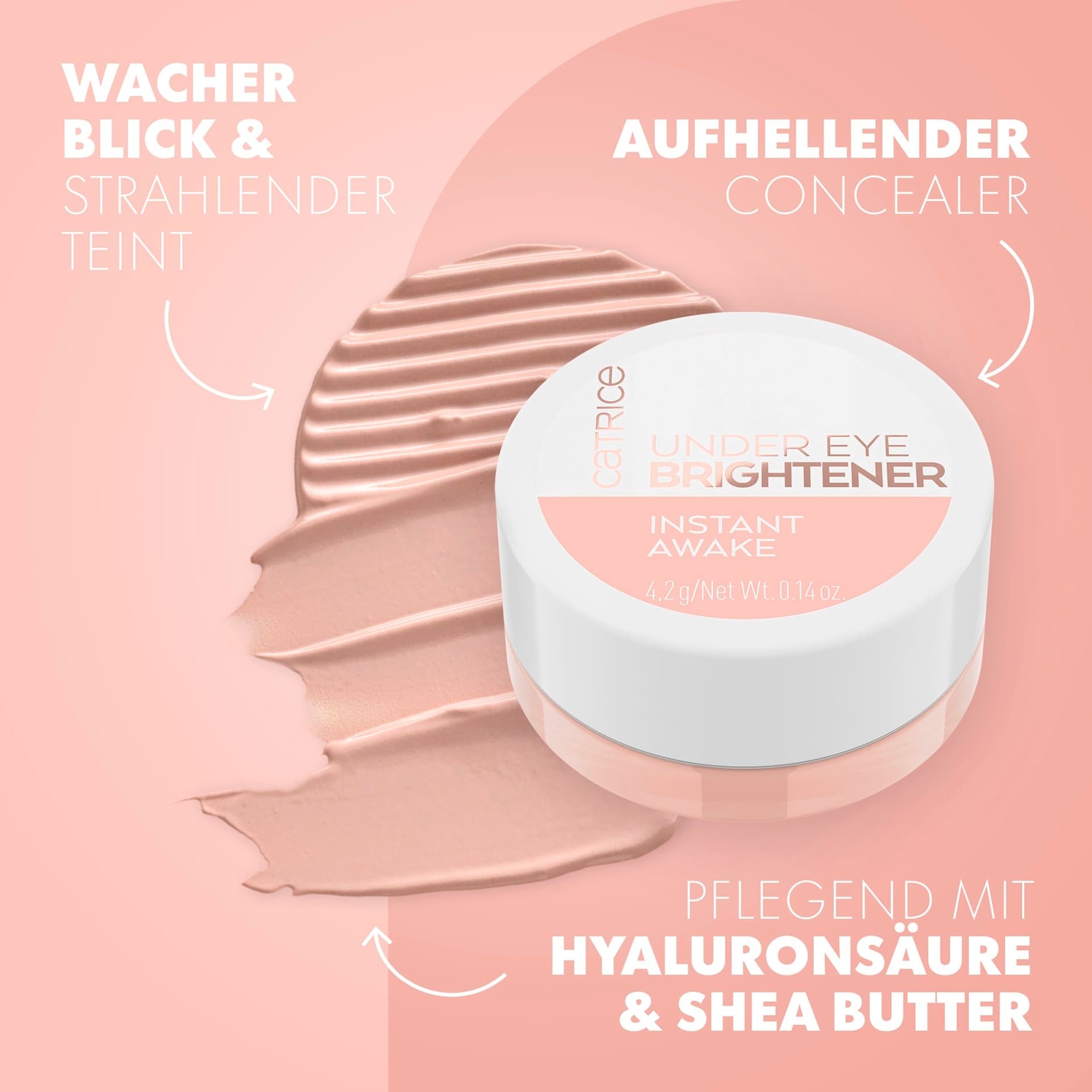 CATRICE UNDER EYE BRIGHTENER illuminante per occhiaie #020-warm nude 4,2 gr