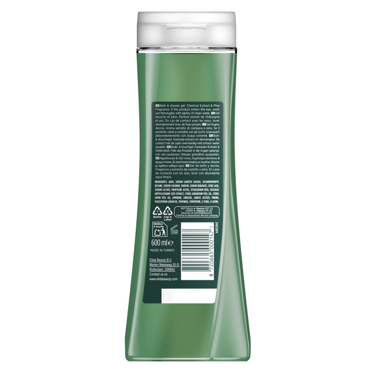 BADEDAS WILD FOREST CHESTNUT &amp; PINE shower gel 600 ml