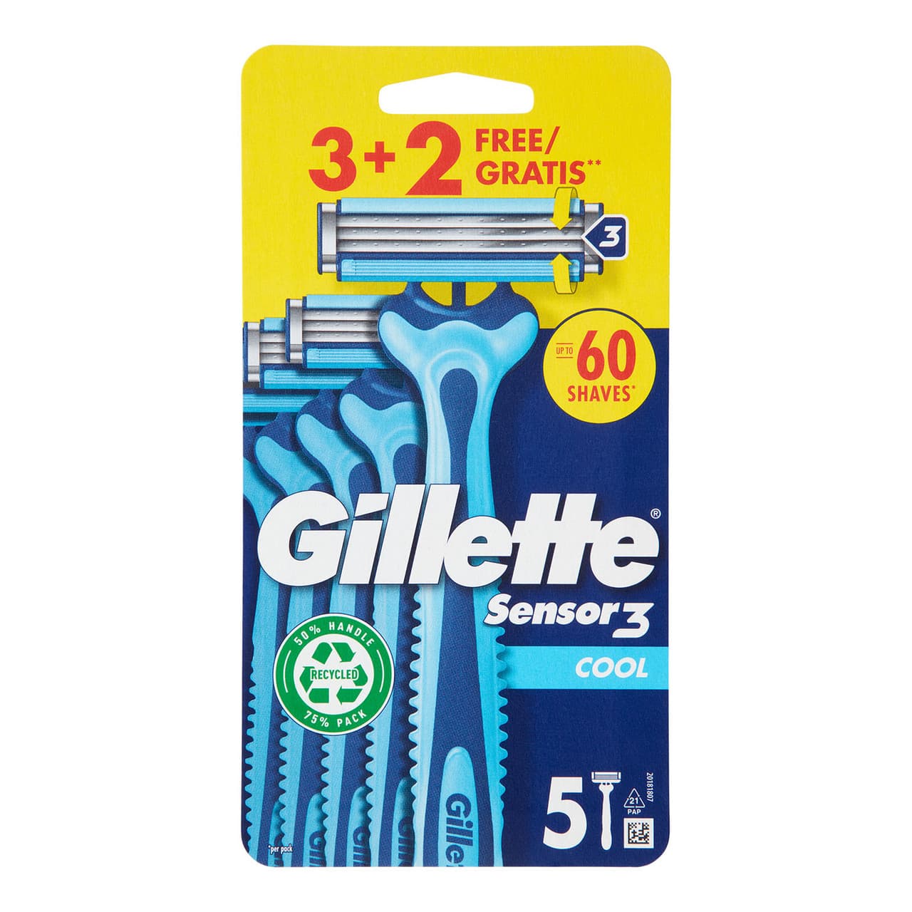Rasoio usa e getta Gillette Sensor3 Cool, 4 unità