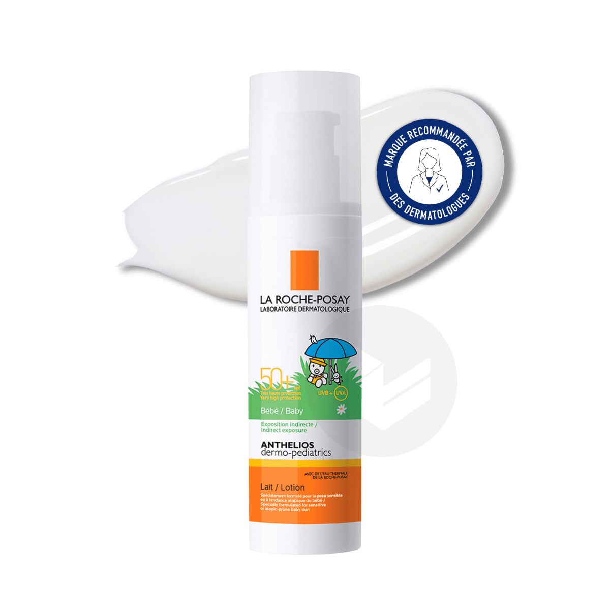 LA ROCHE POSAY ANTHELIOS DERMO-PEDIATRICS Lait Solaire Bébé, FPS50+ 50 ml