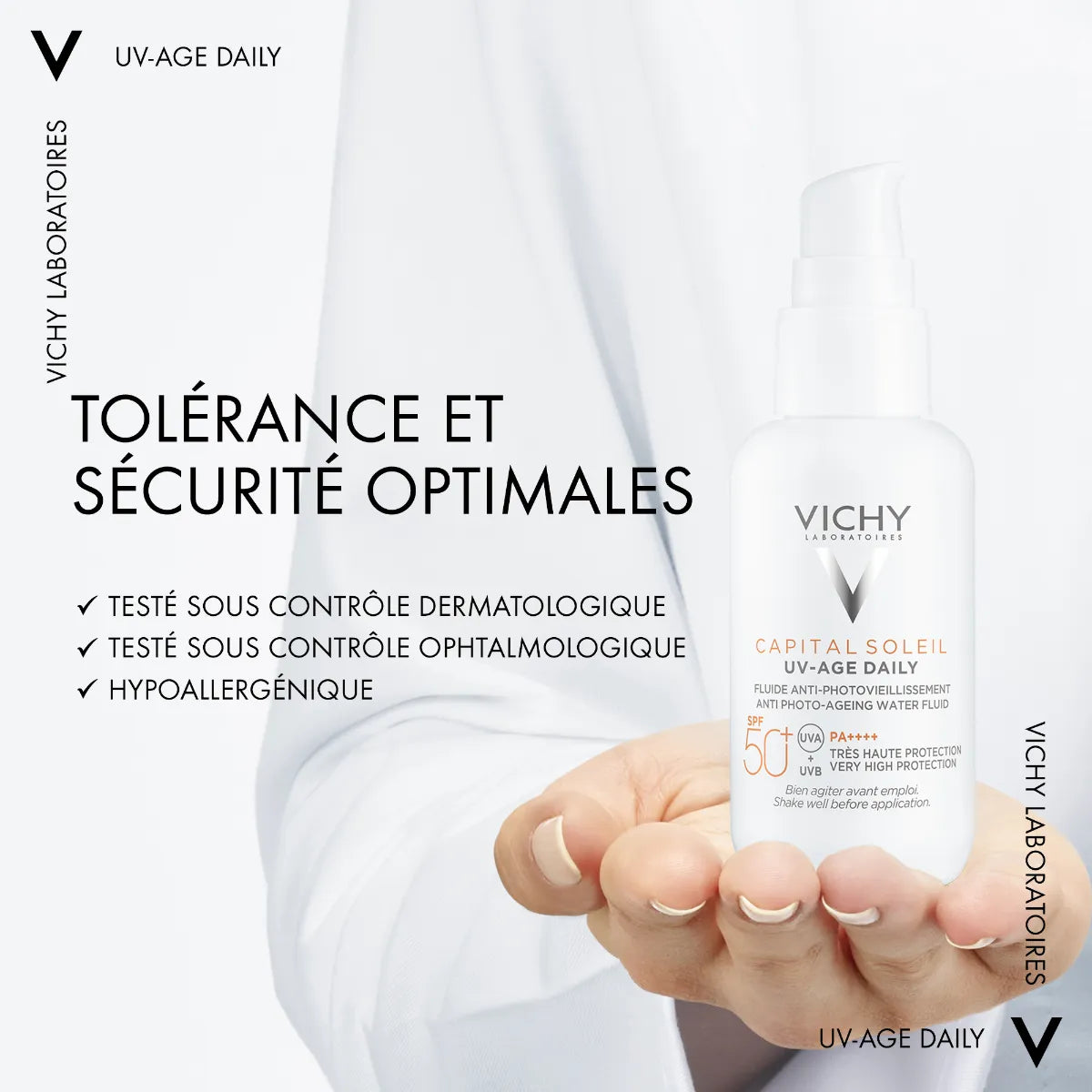 VICHY CAPITAL SOLEIL UV AGE fluide photoprotecteur quotidien SPF50+ 40 ml