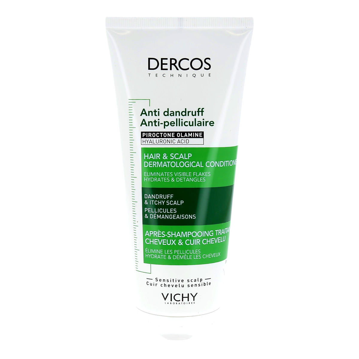 VICHY DERCOS Moisturizing Anti-Dandruff Conditioner for Sensitive Scalps 200 ml