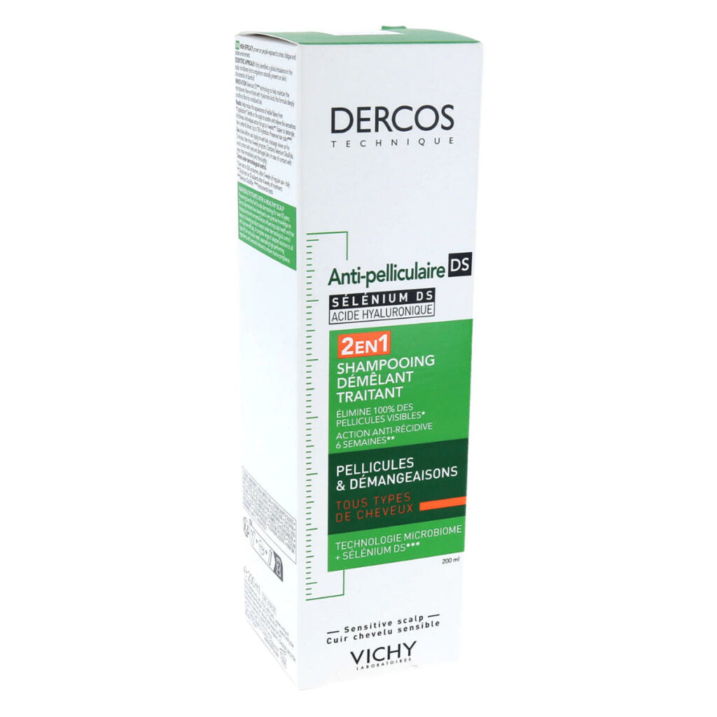 VICHY DERCOS DS Shampoo e balsamo antiforfora 2 in 1 per tutti i tipi di capelli 200ml
