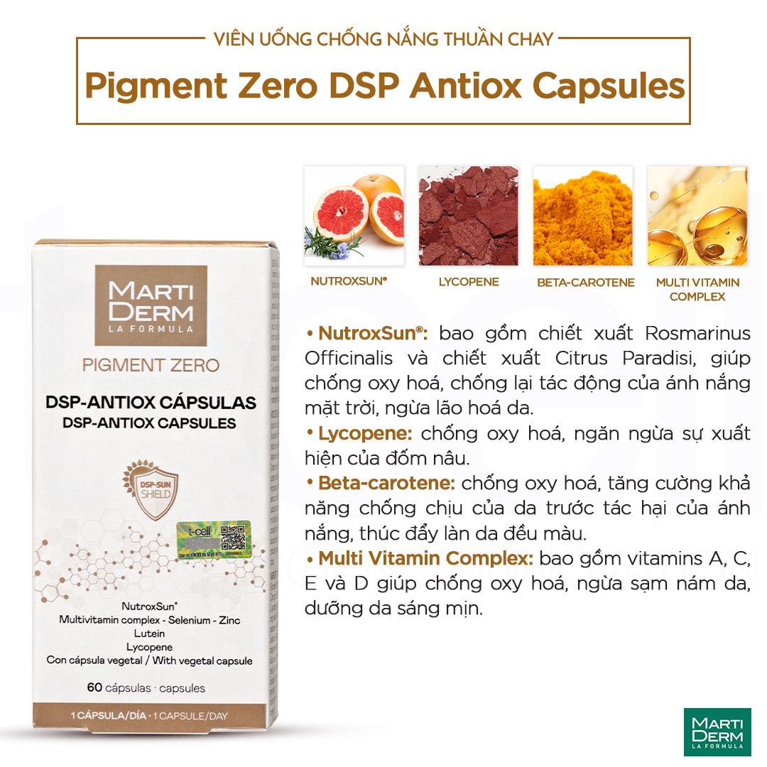 MARTIDERM PIGMENT ZERO DSP-ANTIOX capsule 60 unità