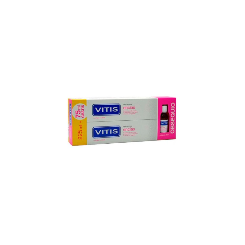 VITIS GUMS dentifricio con fluoruro duo 2 x 150 ml