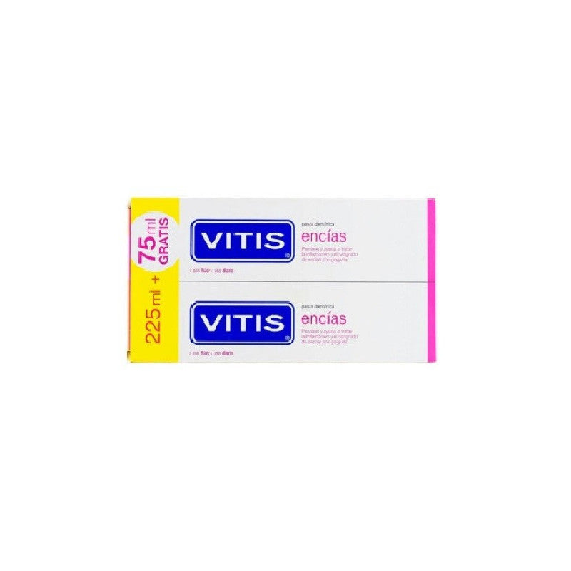 VITIS GUMS dentifricio con fluoruro duo 2 x 150 ml