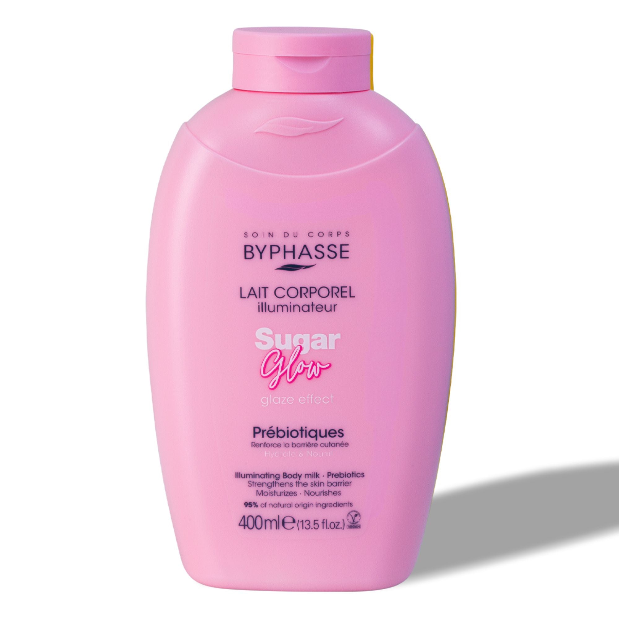 BYPHASSE SUGAR GLOW Illuminating Body Milk with Prebiotics 400 ml