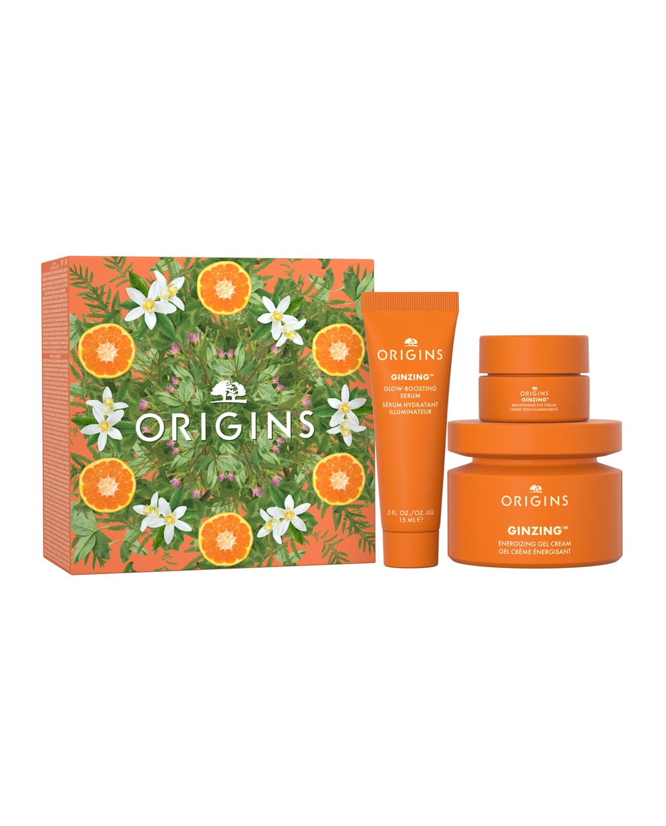 ORIGINS GINZING ENERGIZING GEL CREAM WITH CAFFEINE + NICAINAMIDE CASE 3 pcs