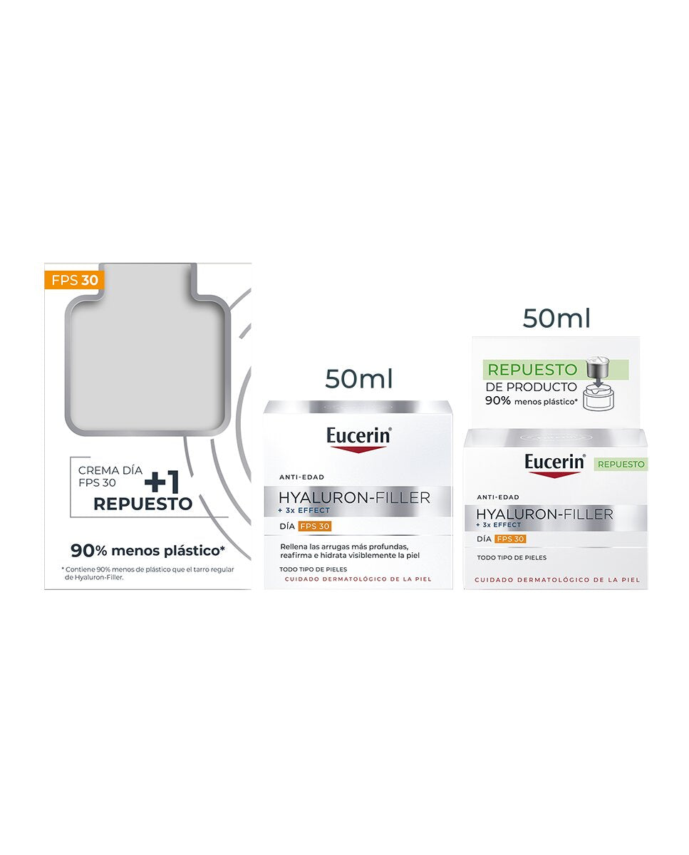 EUCERIN HYALURON FILLER DAY SPF30 + REFILL 2 u
