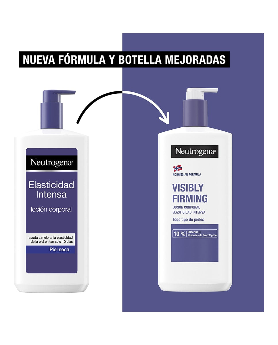 Lotion intense élasticité NEUTROGENA VISIBLY FIRMING lot de 2 x 750 ml