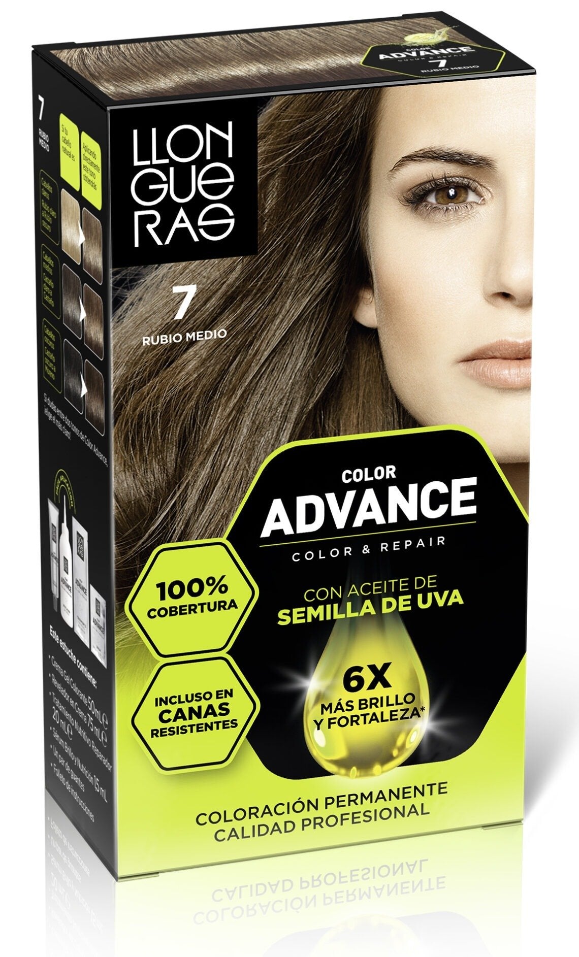 LLONGUERAS COLOR ADVANCE #7-blond moyen 1 u